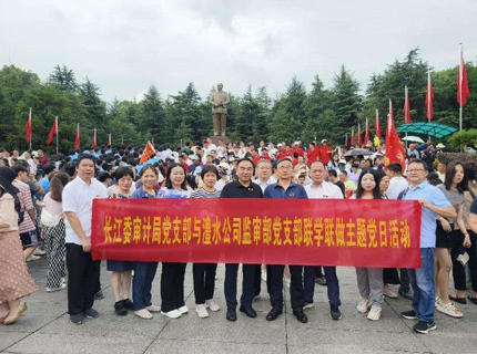 长江委审计局党支部与jcjc5500公海贵宾会公司监审部党支部结合发展联学联做主题党日活动