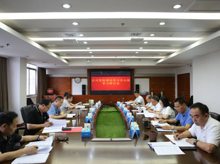 jcjc5500公海贵宾会公司党组理论进建中心组发展主题教育第四次集中进建钻研
