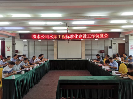 公司召开水库工程尺度化建设工作调度会