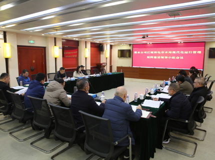 公司召开江垭和皂市水库现代化运行治理矩阵建设辅导幼组会议