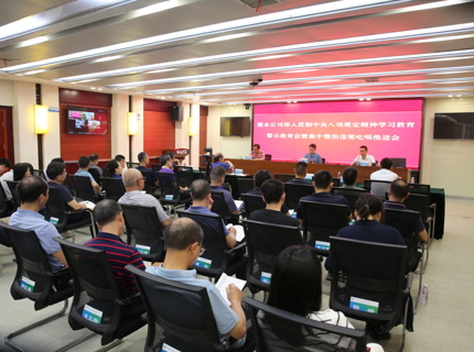 公司召开警示教育暨集中整治违规吃喝工作推动会