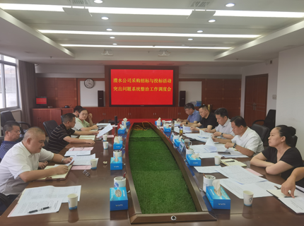 公司召开采购招标与投标活动凸起问题系统整治工作调度会